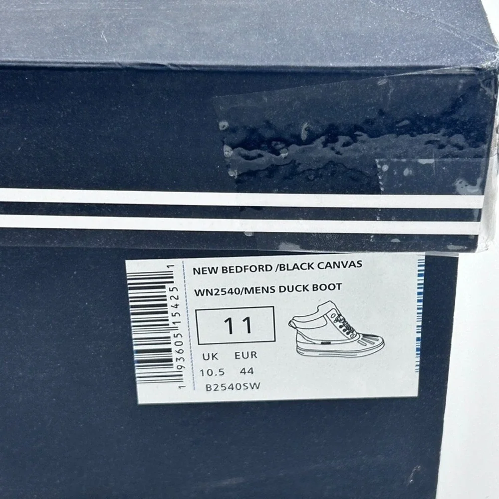 Nautica Mens Duck Boot Size 11  New Bedford/ Black Canvas‎